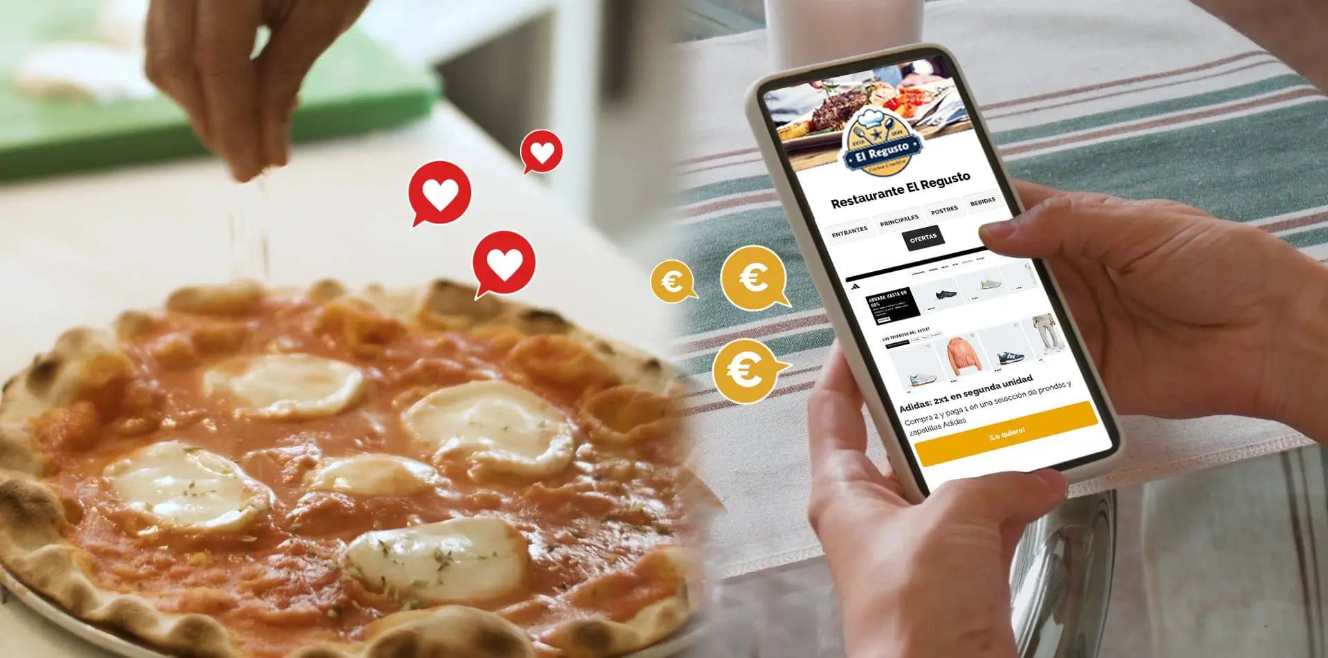 Menú digital TAVLO en el móvil de un cliente